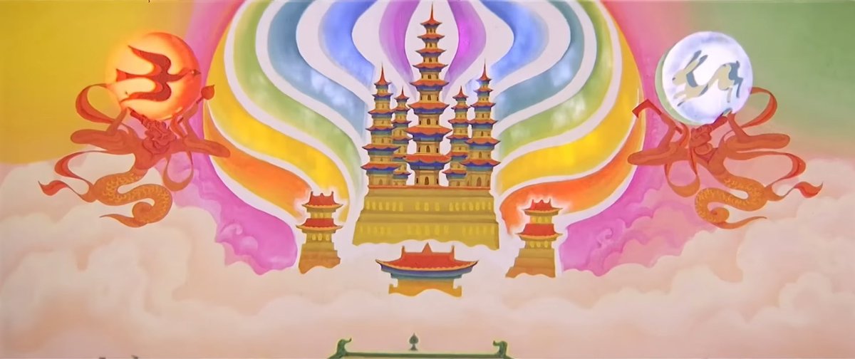 malltoilet's tweet photo. Nezha Conquers the Dragon King is a fantastic film, in large part because of muralist Zhang Ding’s gorgeous art design. https://t.co/hntS83qoaI
