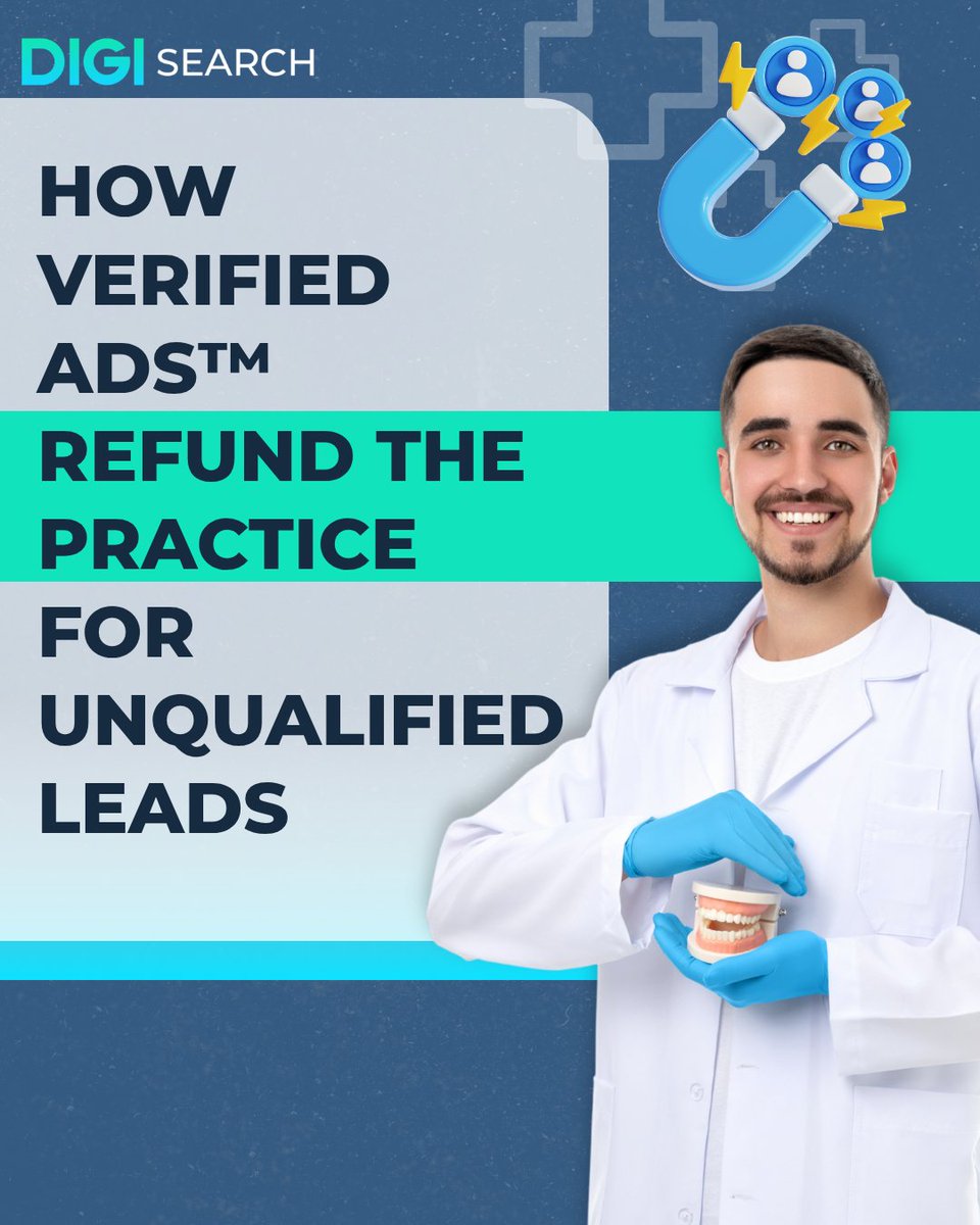 digisearchinc's tweet photo. Pay per click, or pay per qualified lead? Verified Ads™ flips the math for dental practices. https://t.co/PF4P9KwAzD #DentalMarketing #VerifiedAds https://t.co/QRO2O0B8AK