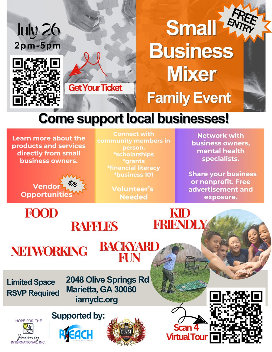 ReachOneCorp's tweet photo. Join us for our small business and nonprofit organization mixer! You can volunteer, become a vendor, or just come to meet other business owners/nonprofit organizations. We are looking forward to seeing you there! Space is limited. https://t.co/dvjL8mGxKZ