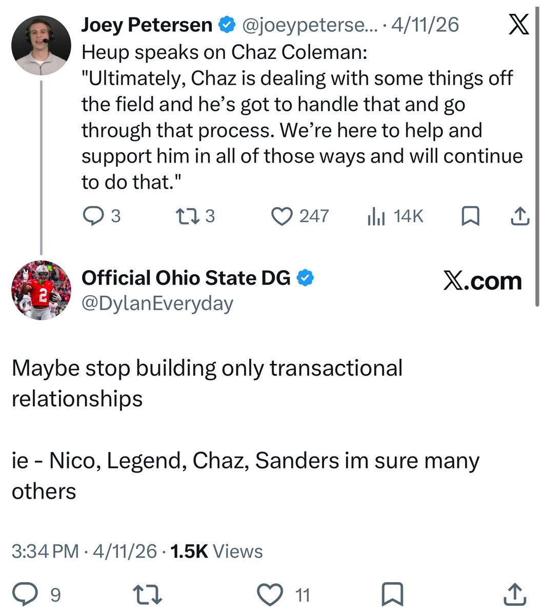 Official Ohio State DG tweet media