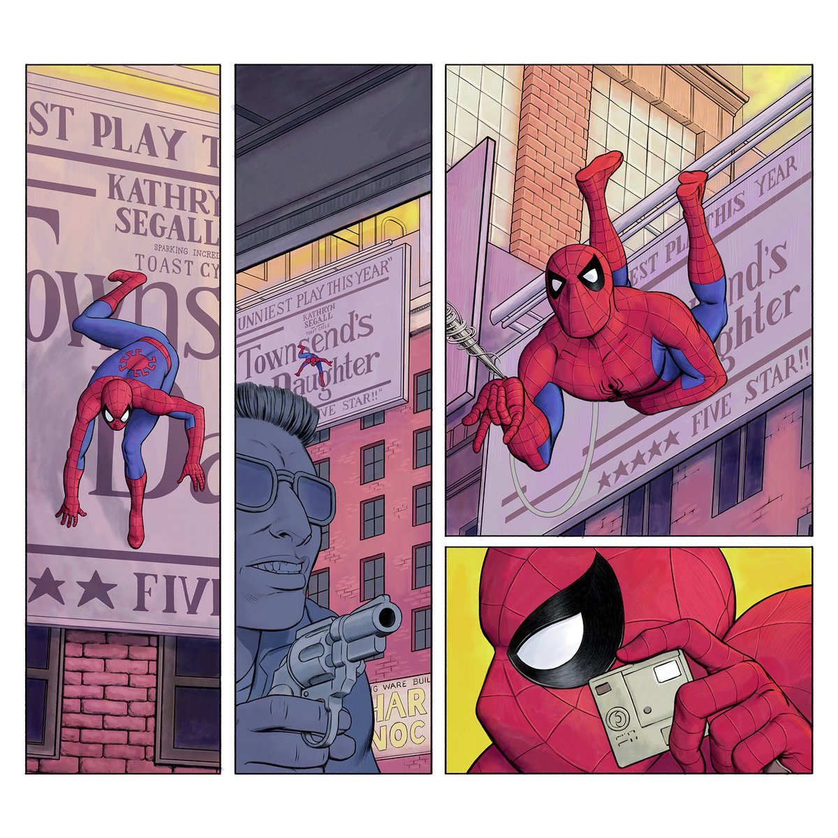 MalachiWard's tweet photo. I inked and colored some Paul Smith Spider-Man panels for fun https://t.co/xm2hw5gr6n