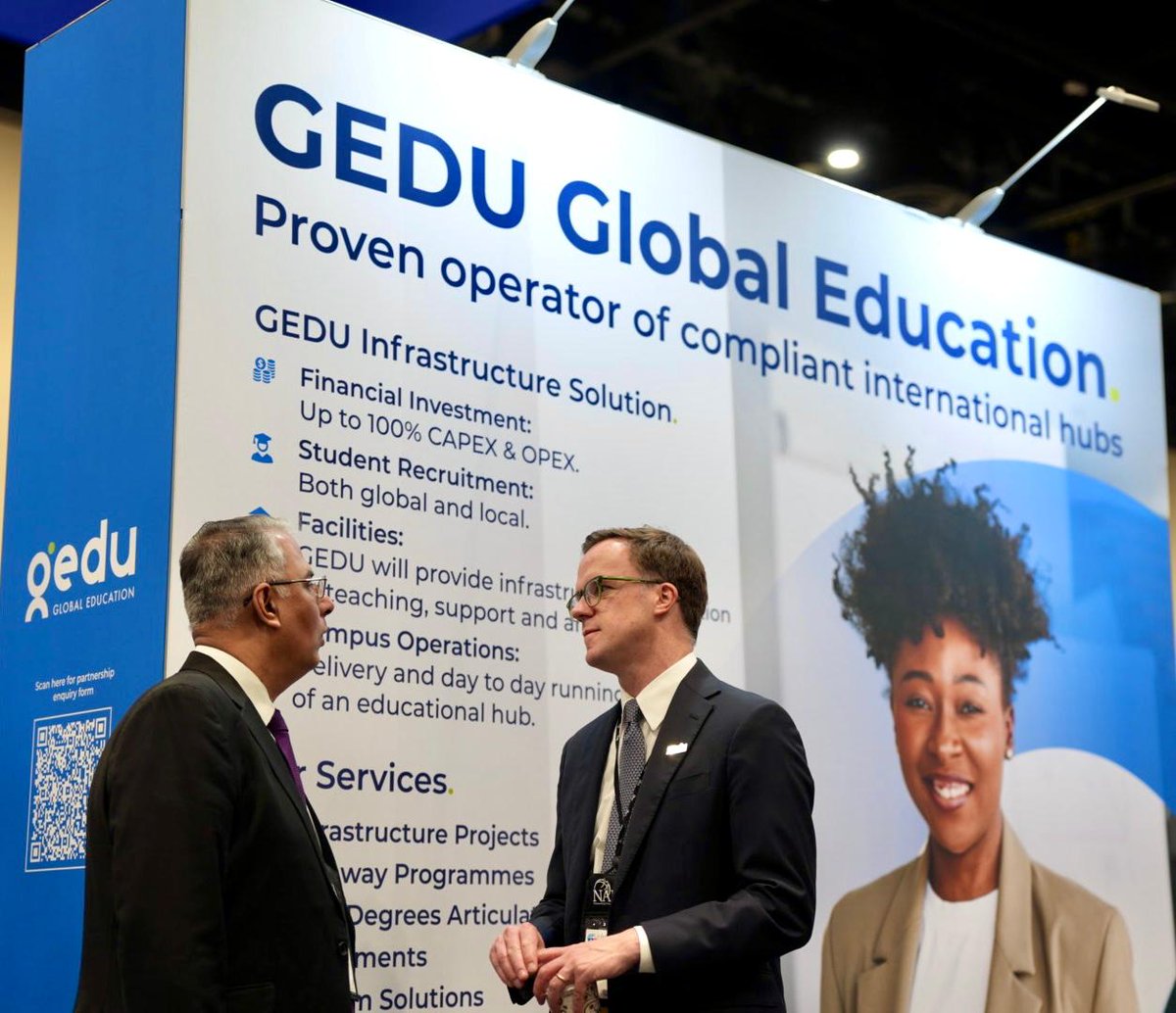 GEDUglobal's tweet photo. #Day2 at @NAFSA 2026 continues with meaningful conversations, valuable networking and global connections at Booth 1830.

The GEDU Global Education team is engaging with institutions and partners from across the world throughout the event.

#GEDUatNAFSA2026 #GEDUGlobal https://t.co/c39ht1nKsm