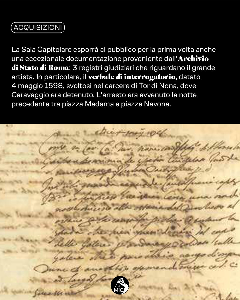 MiC_Italia's tweet photo. Inaugurata a Roma, nella Sala Capitolare di Palazzo della Minerva del @SenatoStampa, l'esposizione del “Ritratto di Monsignor Maffeo Barberini” di #Caravaggio, acquisito dal #MiC. L’opera sarà esposta gratuitamente dal #28maggio al #21giugno.
🔗Info su: https://t.co/r1lNToJZAv https://t.co/tSEsPWhoM4