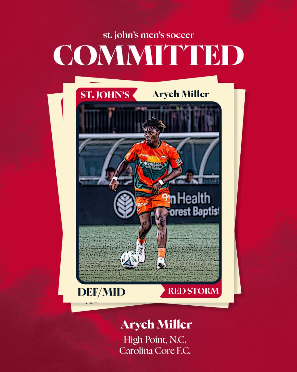 StJohnsMSoccer's tweet photo. SIGNED ✍️

Welcome to Queens, Aryeh 👏

#RedStorm https://t.co/13YxNu8zq5