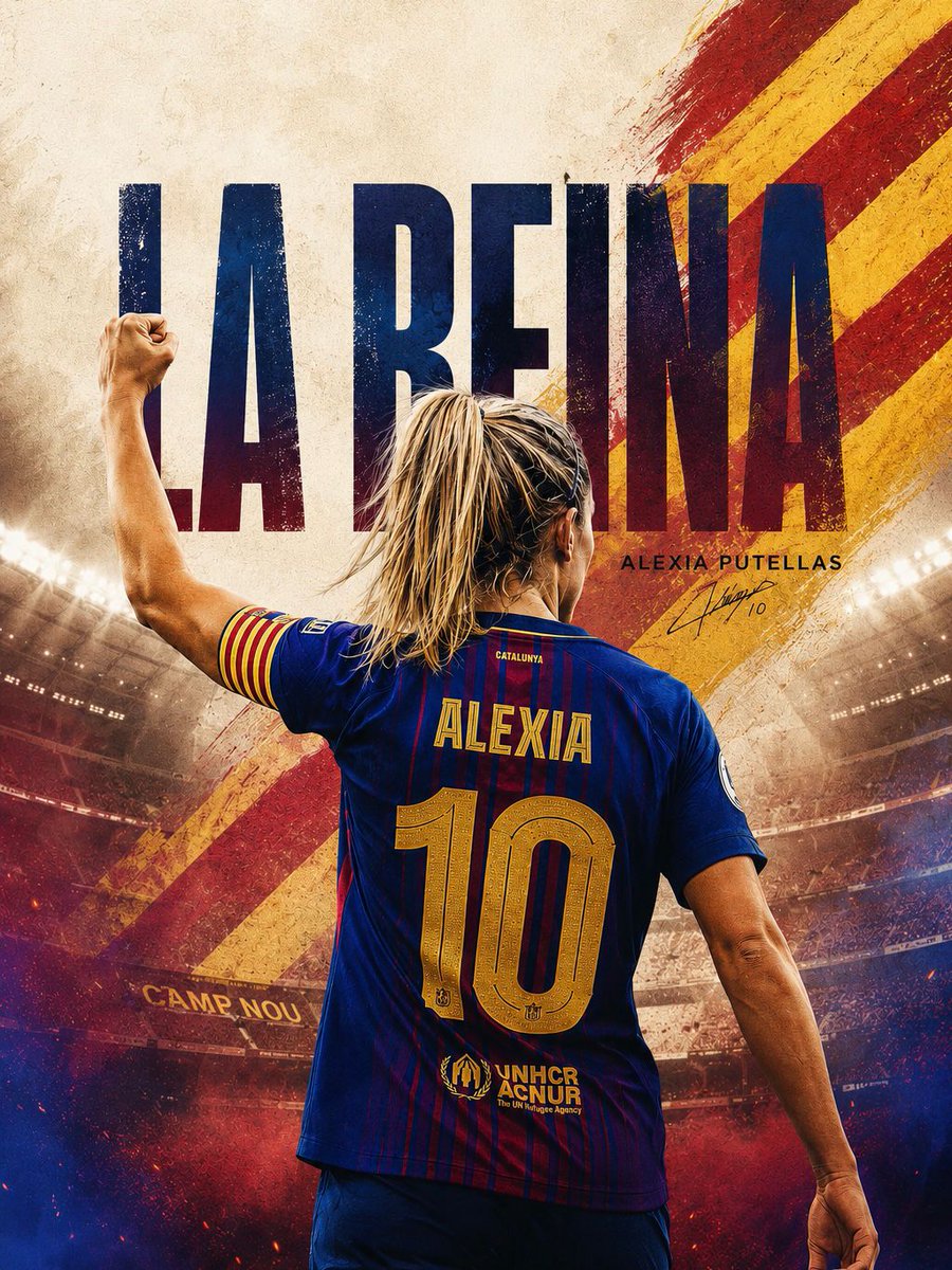 penyakerala's tweet photo. She didn’t just wear the Barça badge, she carried it through every storm until it became part of her soul.

Alexia Putellas leaves not as a player, but as the heartbeat of an era that changed women’s football forever.

La Reina. Eternal. 👑❤️💙

#Alexia https://t.co/vi3h5oJupi