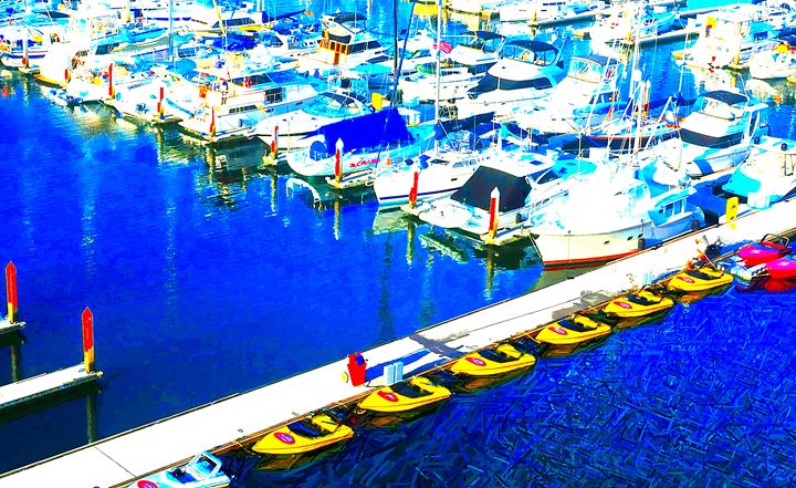 RonIrwinAuthor's tweet photo. Art of the Day! "Marina Magic". Buy at: https://t.co/xwP9gNmXVm https://t.co/xpKCGpE9BK