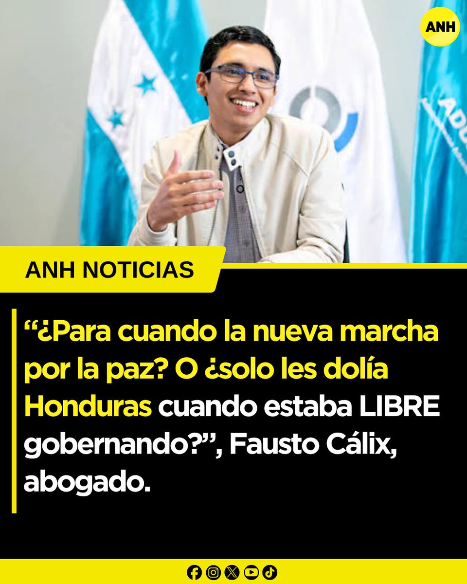 ANHnoticias's tweet photo. #Honduras|| El abogado Fausto Cálix cuestionó la hipocresía de varios sectores religiosos, de sociedad civil y empresariales, quienes callan con complicidad ante la dura crisis económica y de seguridad que sufre el país con el Gobierno de Nasry Asfura. https://t.co/OWZ8XnV6JC