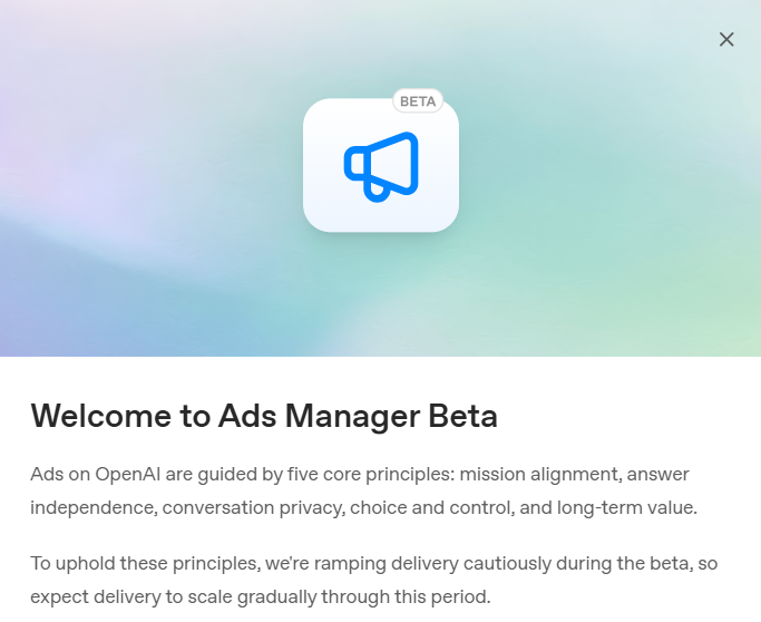 ToneManCometh's tweet photo. Excited to roll out some ad campaigns on ChatGPT for my clients. https://t.co/X5NuxolcKd