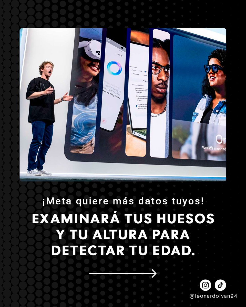 leonardoivan94's tweet photo. La matriz de Facebook e Instagram anuncia que comenzará a aplicar sistemas avanzados de IA para estimar la edad de quienes usan sus plataformas, empezando en la Unión Europea.
#tecnología #facebook #meta https://t.co/vBlzkxJ2Nh