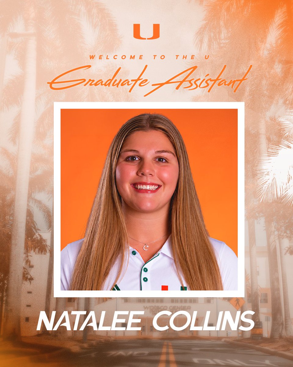 CanesWBB's tweet photo. Welcome to The U, our new Graduate Assistants 🙌

Join us in welcoming Natalee, Reese, and Sofiia to our staff! https://t.co/TWOGVYhqxA