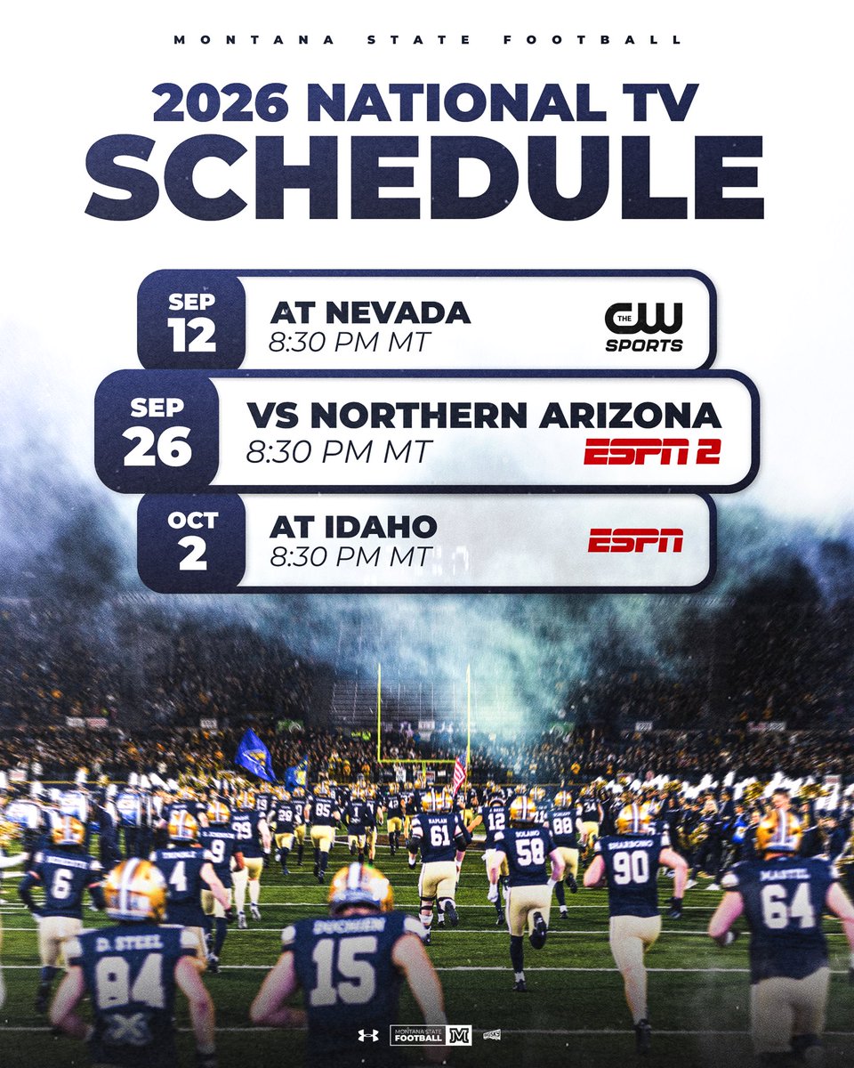 MSUBobcats_FB's tweet photo. Game times are starting to come in 👀

Eyes are going to be on the Cats ‼️

#BobcatBuilt https://t.co/A9eg46upgW