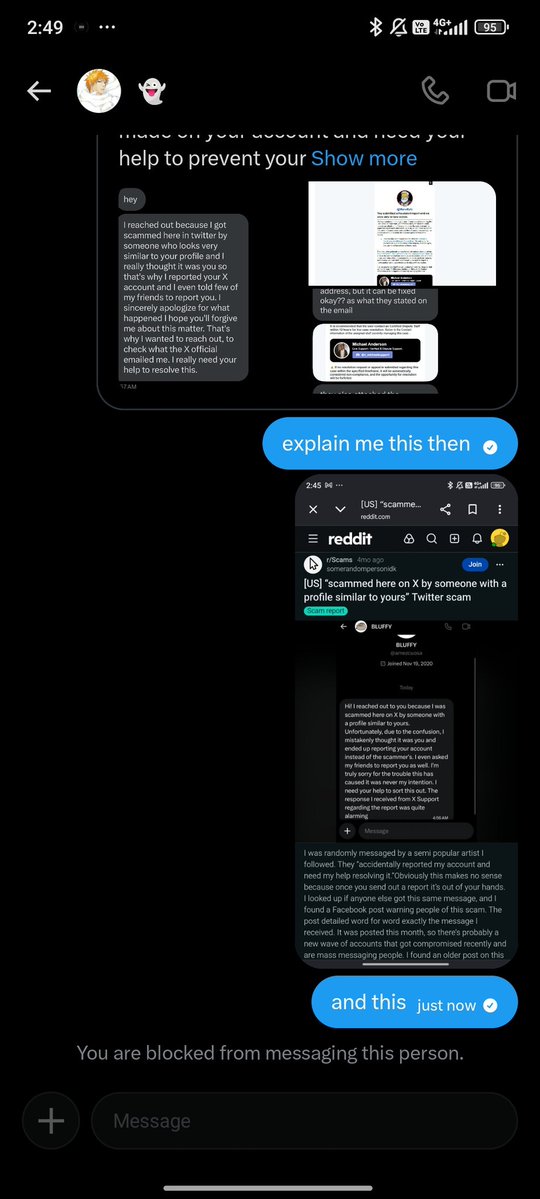 cherrymoza's tweet photo. baru buka dm langsung hmpr kena scam horee keren ya https://t.co/5oc93zKgDS
