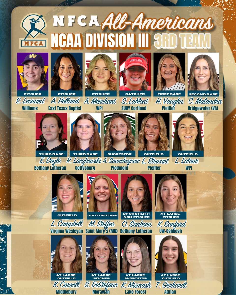 ASaunchegraw's tweet photo. Blessed and honored to be named an NFCA NCAA Division III All-American. Grateful to be recognized among so many incredible athletes. #AGTG https://t.co/492JrIv4u5