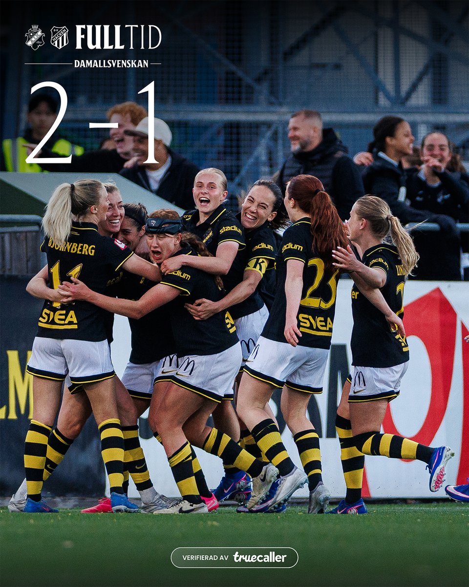 AIKFotbollDam's tweet photo. Linda Sembrant avgör – i den sjunde övertidsminuten! AIK besegrar de regerande svenska mästarinnorna tillika de nyblivna Europa Cup-vinnarna BK Häcken med 2–1! https://t.co/yIQPWgXw56