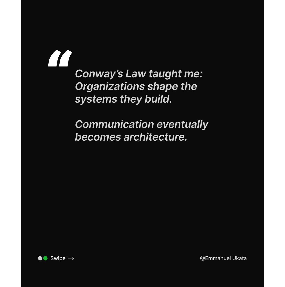 katadevdesign's tweet photo. After studying 9 more software engineering laws focused on teams and organizations, one thing keeps becoming clearer to me:

Many software problems are actually people problems.
#SoftwareEngineering #SystemDesign #BuildInPublic https://t.co/G9ZtlU7fZ1