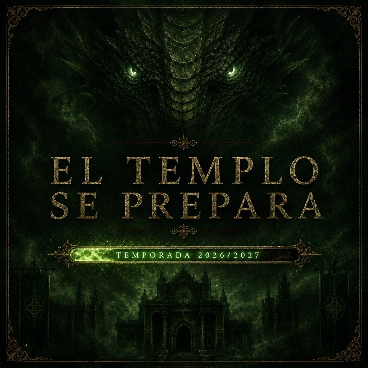 CPCacerenoSAD's tweet photo. 🏟️ 𝕰𝖑 𝖙𝖊𝖒𝖕𝖑𝖔 𝖘𝖊 𝖕𝖗𝖊𝖕𝖆𝖗𝖆 🐉

⏳ 🅣🅔🅜🅟🅞🅡🅐🅓🅐 ➋⓿➋➏/➋➐ 💚 https://t.co/E3pviKnXTl