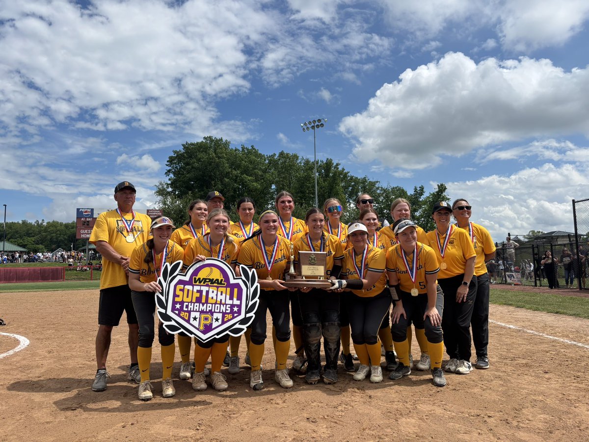 SteveRotstein's tweet photo. For the first time in school history, your 2026 WPIAL Class 2A champion Bentworth Bearcats 🥎🏆 https://t.co/5KQXeBsVxj