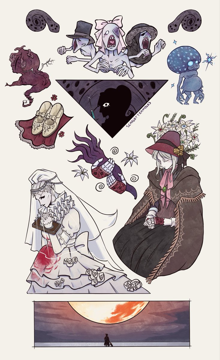 ScarlettRambles's tweet photo. Motherhood in Bloodborne 👁️🦑 https://t.co/2EjFzO3xmo