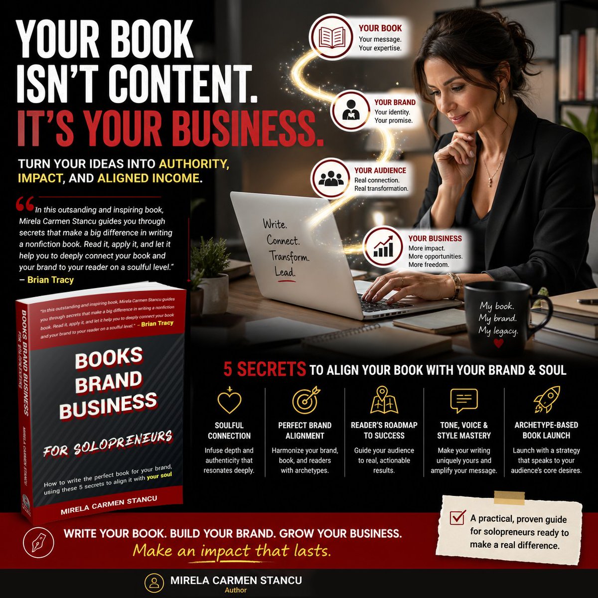 Writers_PIF's tweet photo. Brian Tracy calls Books Brand Business for Solopreneurs both inspiring and practical, showing entrepreneurs how to write a book that builds authority, credibility, and lasting impact.
https://t.co/ItujJTYSVN
#authorbranding #storytellingtips #writeyourstory #briantracy https://t.co/dImNbK9kYW