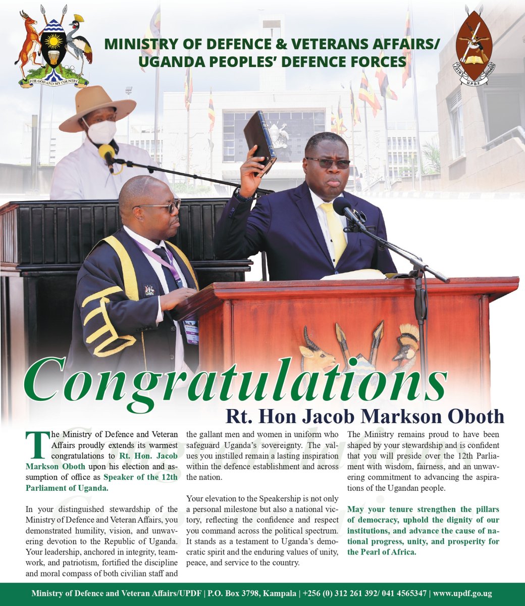 Uganda Peoples' Defence Forces (UPDF) tweet media