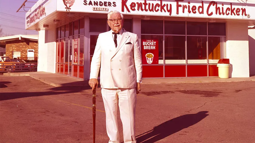 Eunicedwong's tweet photo. This man got beat up by life over 1009 times before building one of the biggest fast food brands on Earth

Harland Sanders grew up poor in Indiana and learned to cook after his father died when he was just 6 years old

He dropped out of school before his teens and spent decades bouncing between jobs

He grew older and started his own ventures, from ferry boat company that got wiped out by a bridge, an oil lamp business destroyed by electricity and a gas station crushed during the Great Depression

Failure after failure after failure

But Sanders kept going, at the age of 40, he opened a small roadside service station in Corbin, Kentucky and started serving fried chicken to truck drivers. The chicken became popular enough that travelers regularly stopped there to eat

Over time he expanded it into a restaurant and motel called Sanders Court & Cafe  but had to sell it after the start of World War II

At 65 years old Sanders was nearly broke and surviving on a $105 monthly Social Security check

So he loaded his pressure cooker and chicken seasoning into his car and drove across America trying to franchise his recipe

By 1963 and at the age of 66, Sanders had 600 locations, including overseas franchises in Canada, the UK, Mexico and Jamaica.

In 1964 he sold the business to investors for $2 million and by 1970 Kentucky Fried Chicken, now KFC  had 3,000 restaurants in 48 countries.