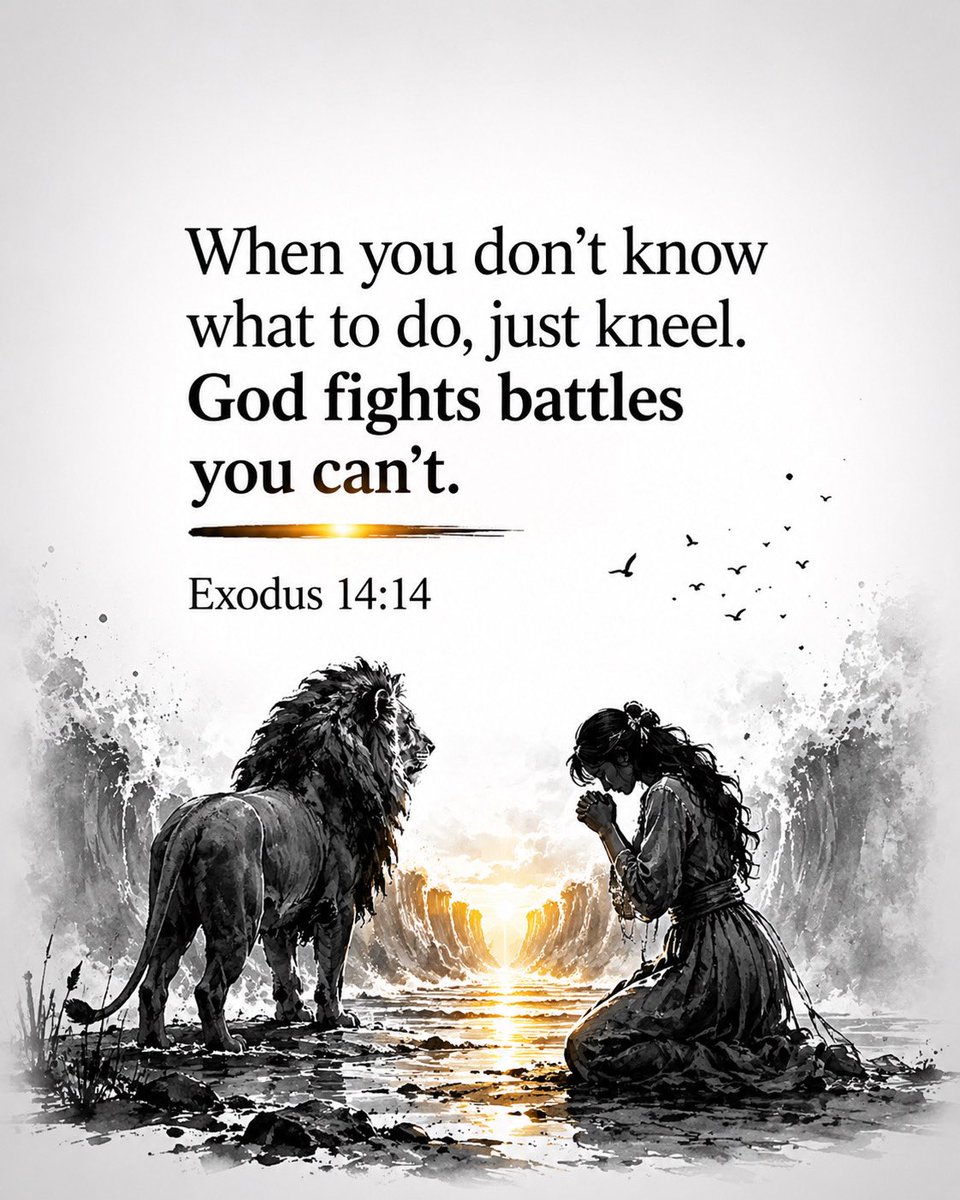 Venacity's tweet photo. Exodus 14:14 https://t.co/mFYiIoRWJ4