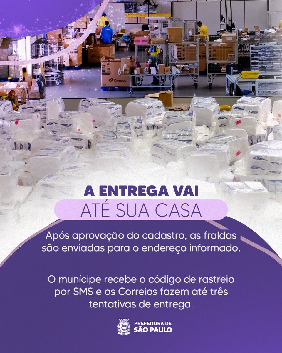saudeprefsp's tweet photo. O Programa Fralda em Casa facilita o acesso de pacientes que precisam do uso contínuo de fraldas, com entrega diretamente no endereço cadastrado.

Para solicitar, o paciente ou responsável deve procurar a UBS de referência com laudo médico, comprovante de endereço, Cartão SUS e documento de identidade.

#SaudePrefSP #FraldaEmCasa #SaudePublica #AtencaoBasica #SUS