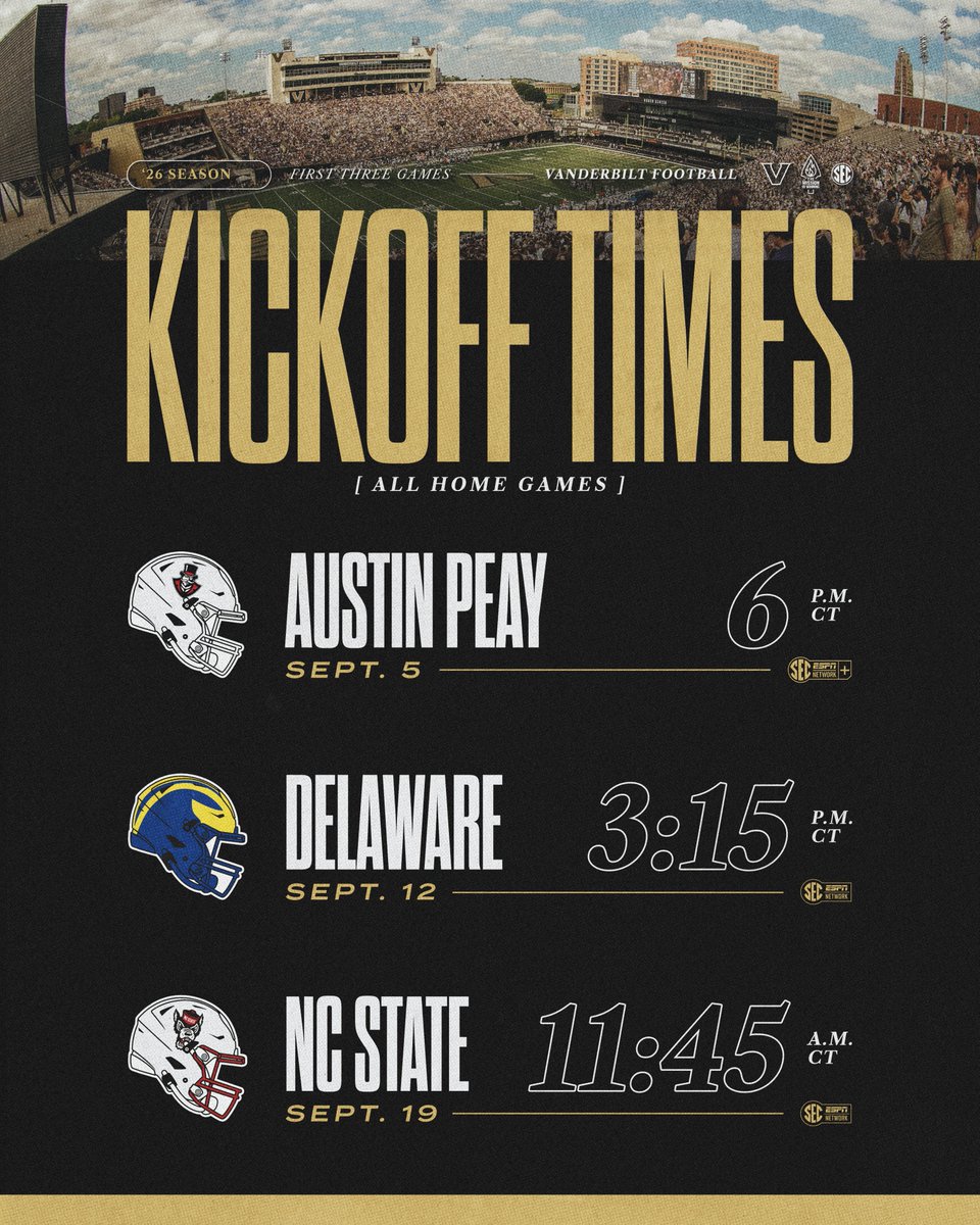 Vanderbilt Football tweet media