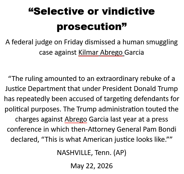 zprofet's tweet photo. Selective, Vindictive Prosecution - by Trump https://t.co/7C3vFVqSW1