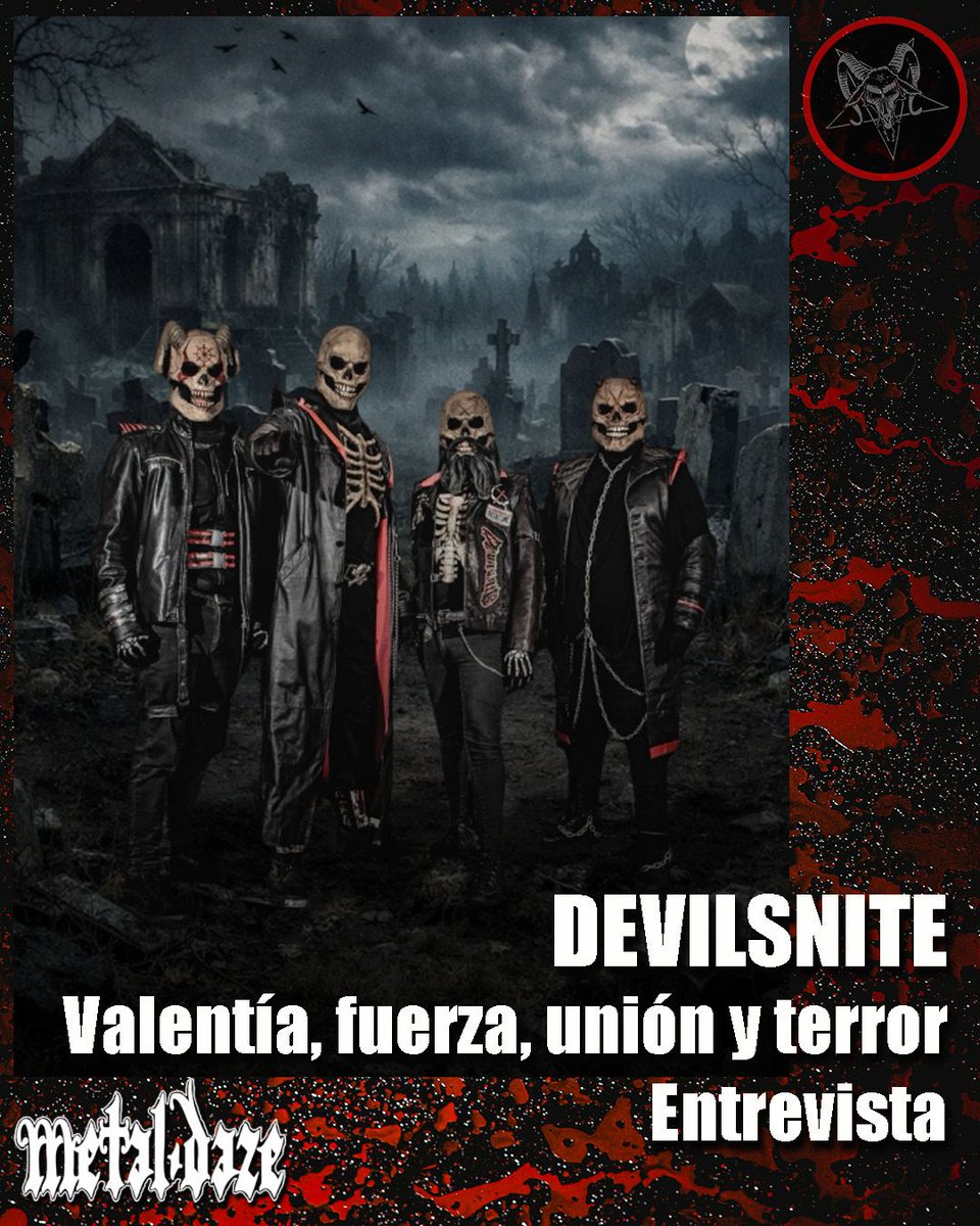 metaldazewzine's tweet photo. Hay bandas que no solo tocan metal: construyen atmósferas, invocan imágenes y te arrastran a un lugar del que no salís igual. #DEVILSNITE viene trabajando hace tiempo sobre ese terreno, donde el horror no es solo estética, sino un lenguaje propio: https://t.co/VkWXQPPatE https://t.co/k6ZhWPTWQ1
