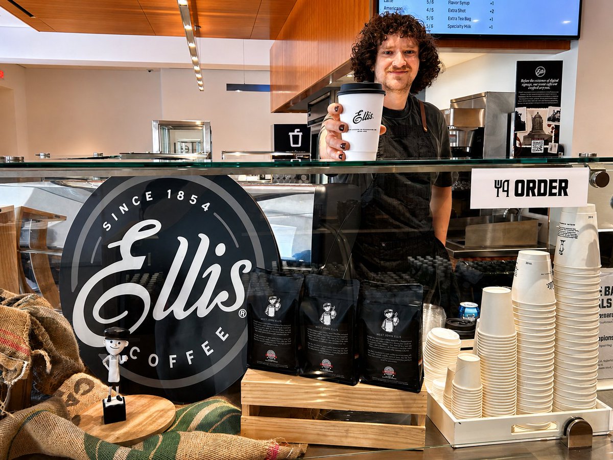 EllisCoffee1854's tweet photo. Fuel your next Philadelphia Museum of Art experience with a handcrafted cup of coffee, expertly roasted in Philadelphia since 1854,  at the Ellis Coffee Bar ☕

@visitpham @stir_restaurant

#EllisCoffee #RoastedinPhiladelphia #Since1854 https://t.co/Z4VTJBGaUS