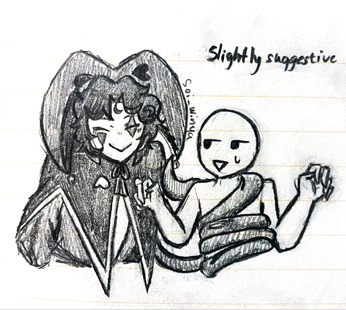 Soi_Winya's tweet photo. #thefreakcircus #Harlequin #traditionalart https://t.co/zFqnqEJcHl