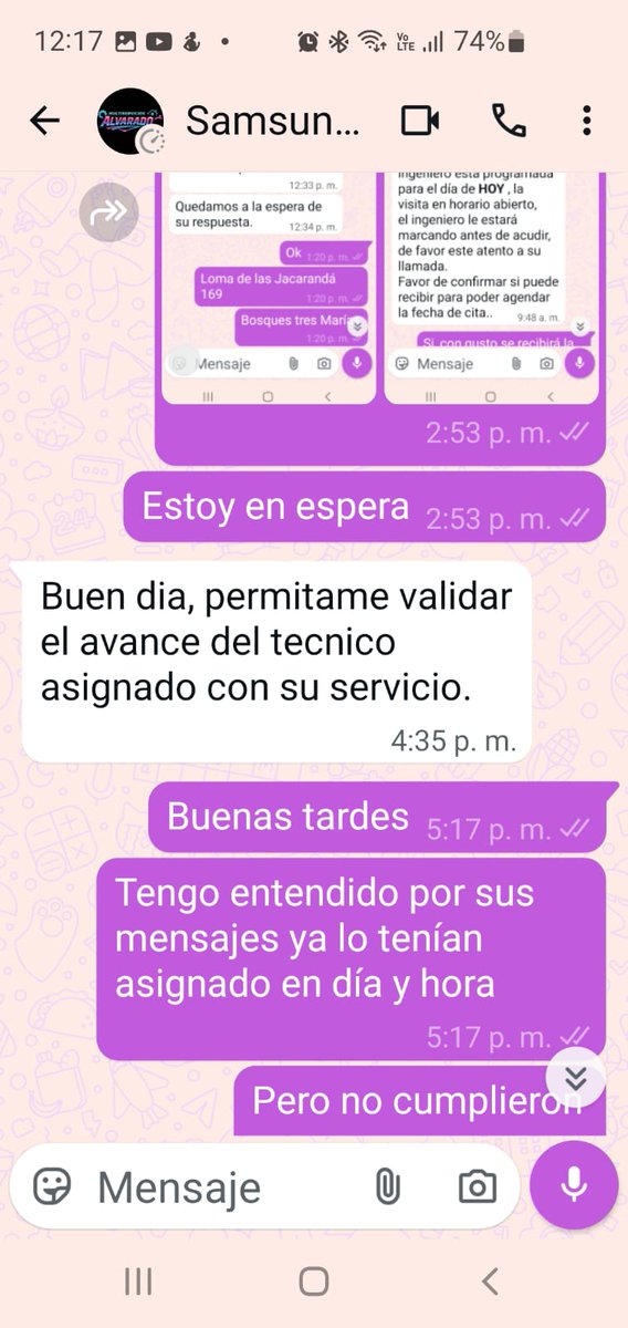 babrunch's tweet photo. @Samsung @SamsungMexico @Profeco Más de 15 días esperando solución para la garantía de mi refrigerador. Me agendaron visita técnica, confirmé, NO ASISTIERON y ahora solo me traen con largas sin respuestas claras. Pésimo servicio e informalidad total. Exijo solución.🧵👇 https://t.co/knbOaAmn6M