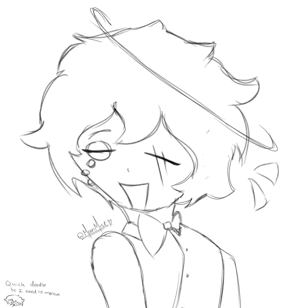 Moon_Mist_Silly's tweet photo. Quick doodle since I rlly need to improve
Moon with short hair :0

#OC #artwork #random https://t.co/4BaysqYB0O