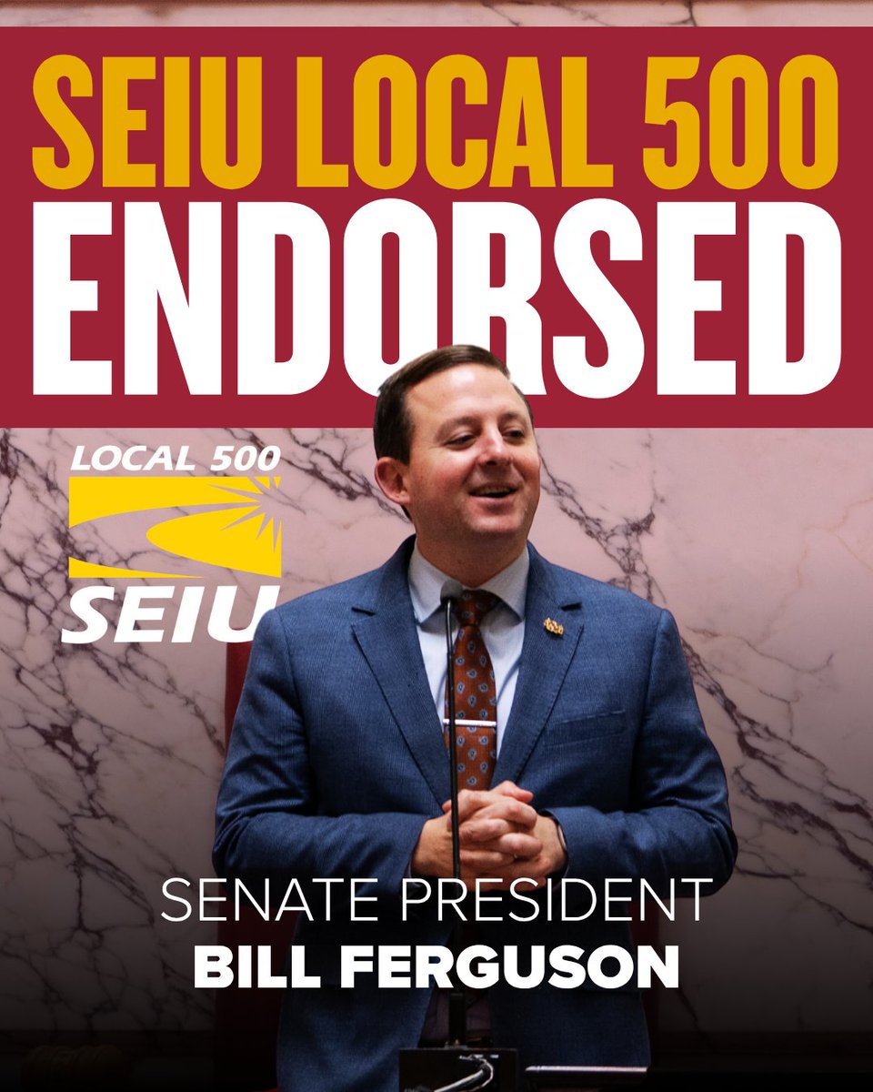 SenBillFerg's tweet photo. Proud to have earned the endorsement of SEIU Local 500.

The workers they represent show up every single day to educate our children, support our communities, and keep Maryland running. They deserve a senator who will show up for them just as consistently in Annapolis.

I have fought to protect collective bargaining rights, invest in public education, and make sure working people have a real voice in our state. That fight does not stop.

Grateful for their trust. Honored to stand with SEIU Local 500.