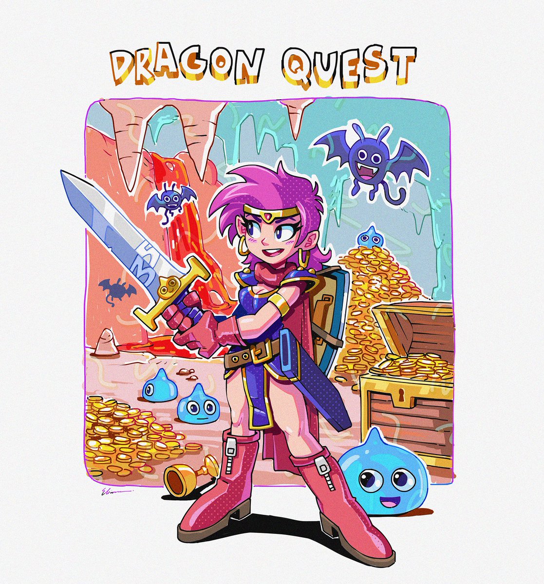 eliz0r's tweet photo. Dragon Quest #DQ40th https://t.co/NlfPdSb4j0