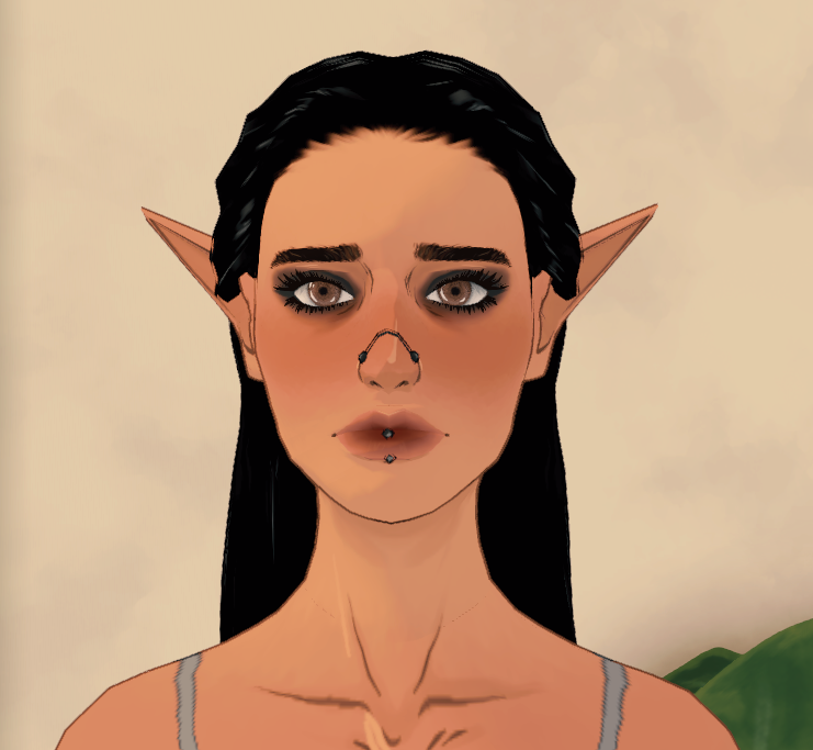 lamantram0ri's tweet photo. long elf ears update omg, now I can give Vanora her longer ears 🥰 https://t.co/1yjMKdr3MX