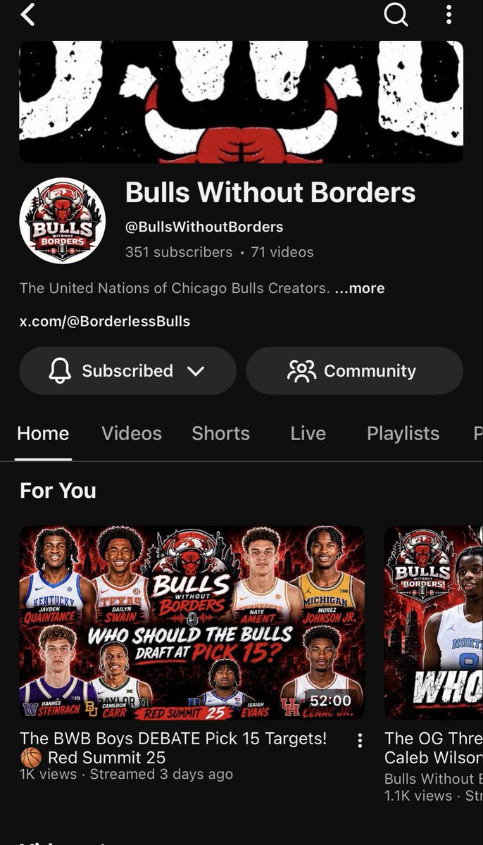 Alan46767501's tweet photo. @BullsCentralPod @KognacBoyz @TheSixthBanner @BorderlessBulls Subbed to all three!!! https://t.co/FrbZNVRzz7