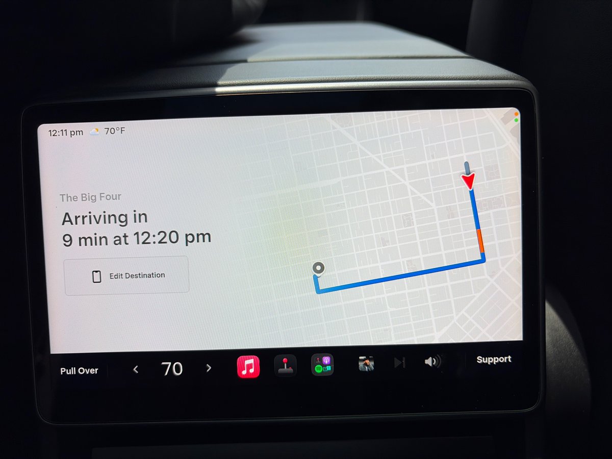 mulligan's tweet photo. First @Tesla @robotaxi ride. 

The drive was no different than @Waymo. 

When they’re able to scale these it’s going to be nuts. Watching them roll out of the factory immediately into service will be fun. https://t.co/Obbz0Hmju2