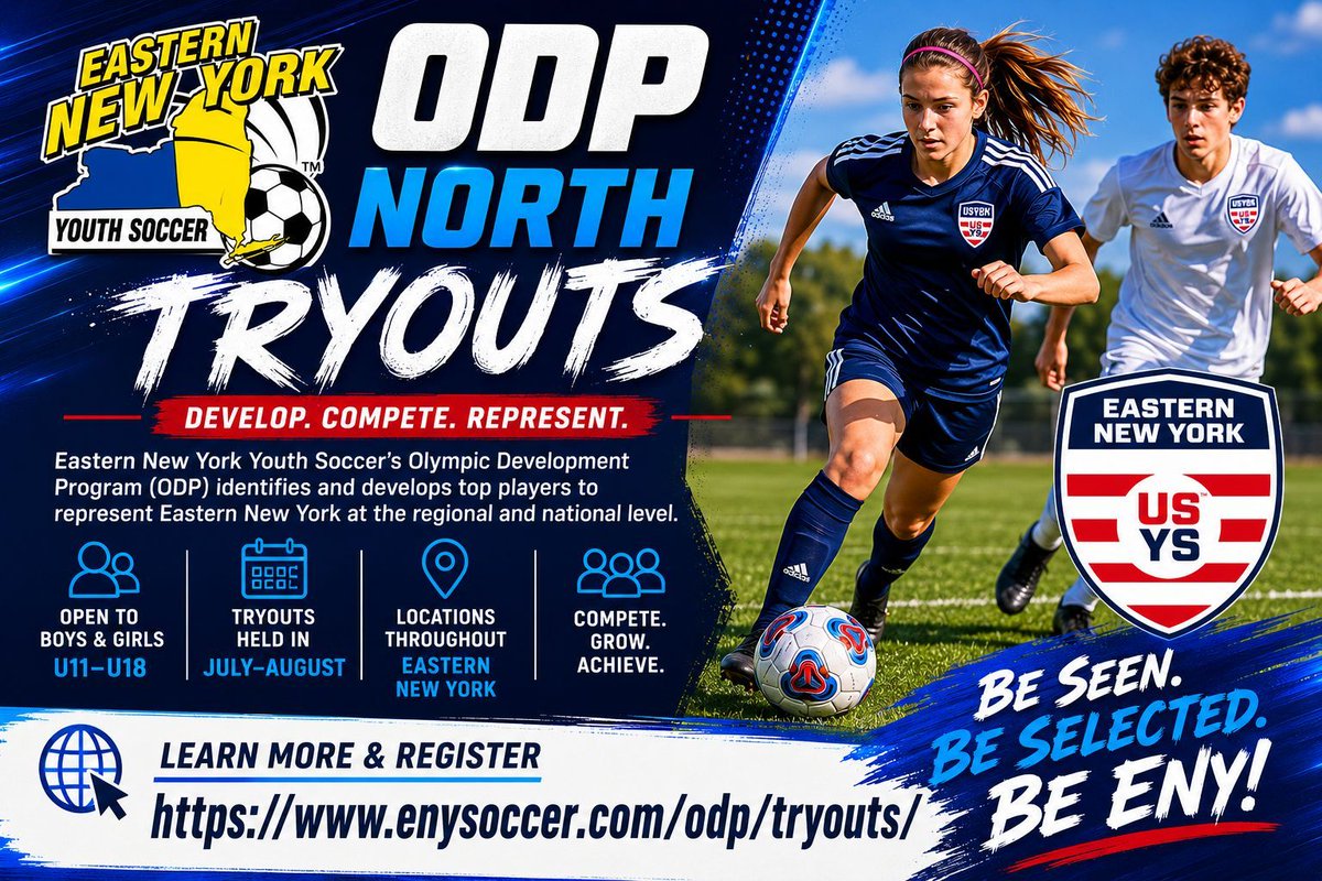wyslsoccer's tweet photo. Register today at: https://t.co/FzCZEkJUWh @ENYSoccer https://t.co/WlmH2gTSl6