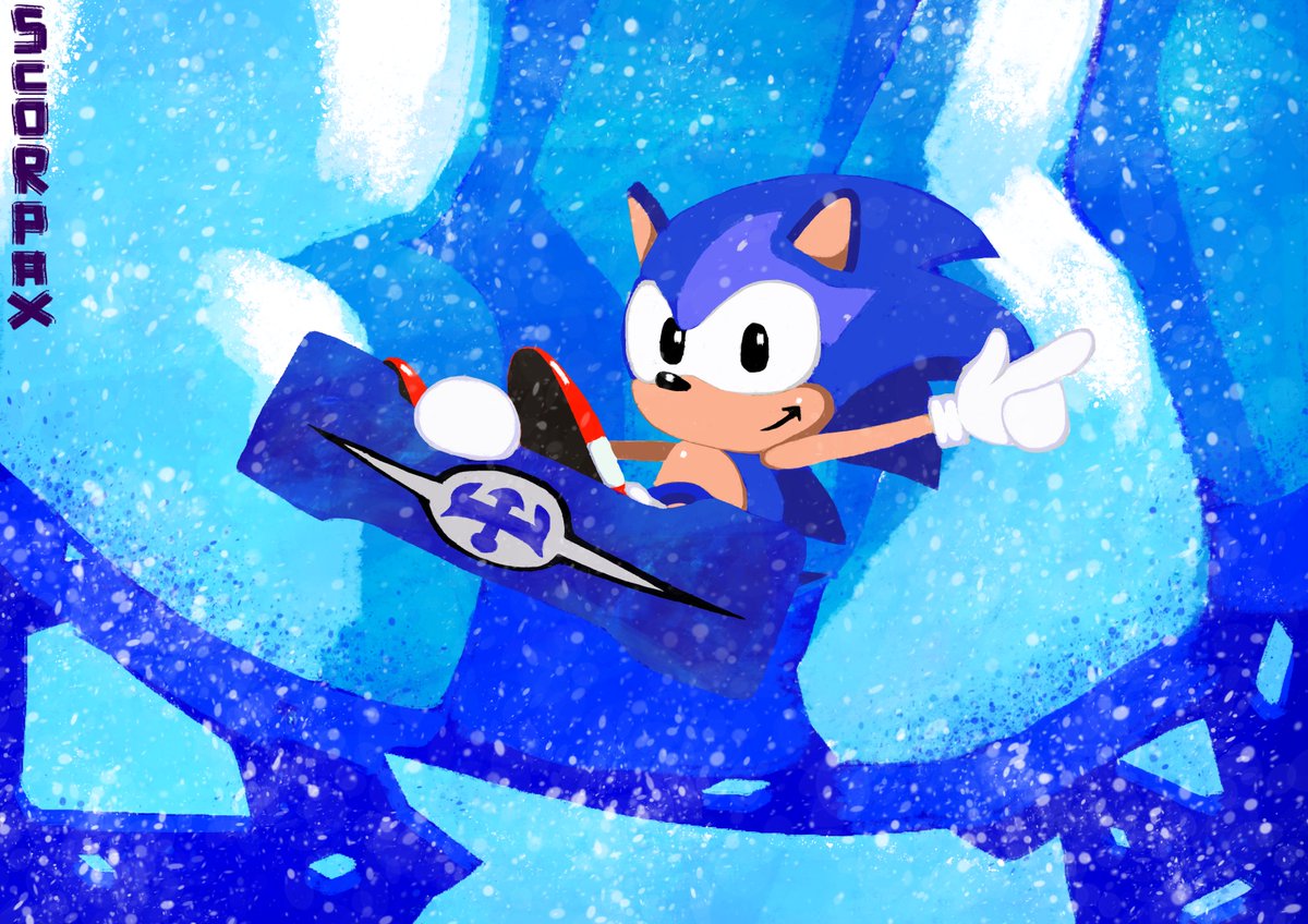 ScorpaxT's tweet photo. Another drawing of sonic I made. #art #sonicthedgehog #sonic3 #Krita https://t.co/1K1Ux0KUeZ
