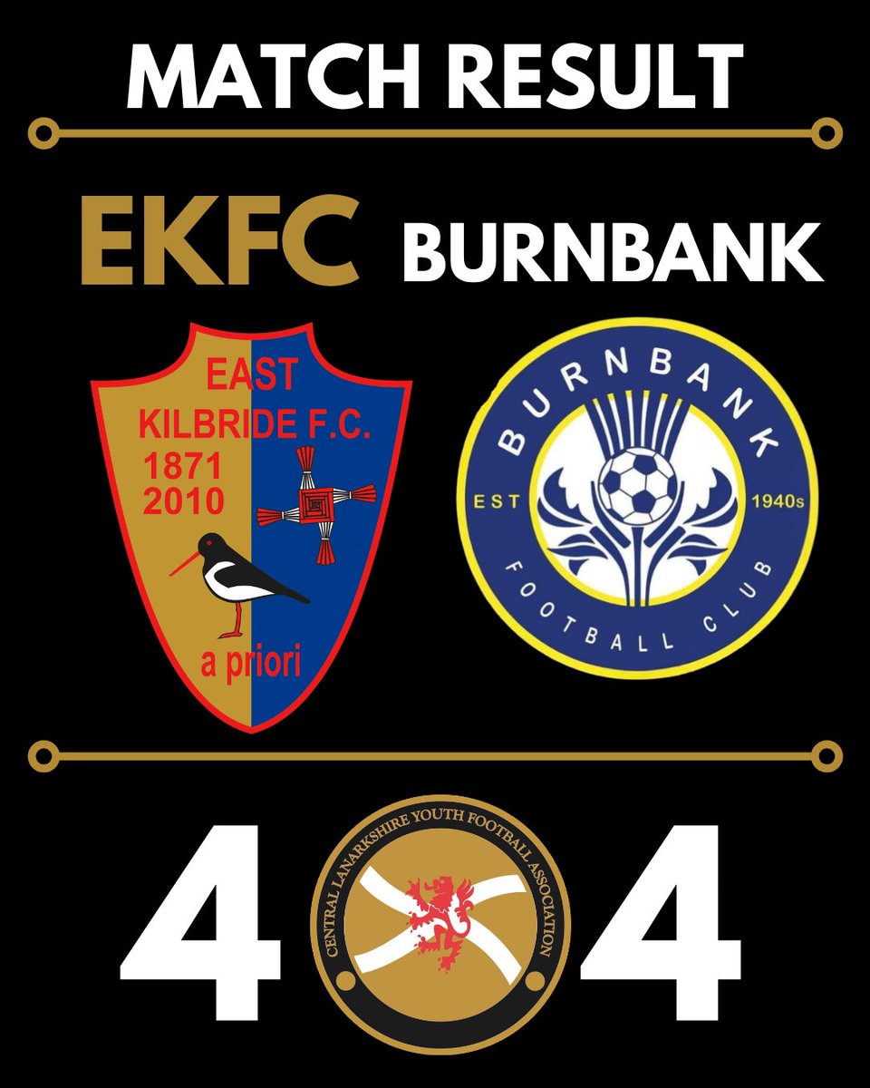 Ekfc08's tweet photo. A frustrating end to a hard-fought contest saw EKFC U18 concede an equaliser to Burnbank with the last kick of the game.

The boys will look to respond positively tomorrow against Milngavie and will be aiming to return to their usual standards in both boxes.

#TheYoungKilby #EKFC https://t.co/C8AxoCS59o