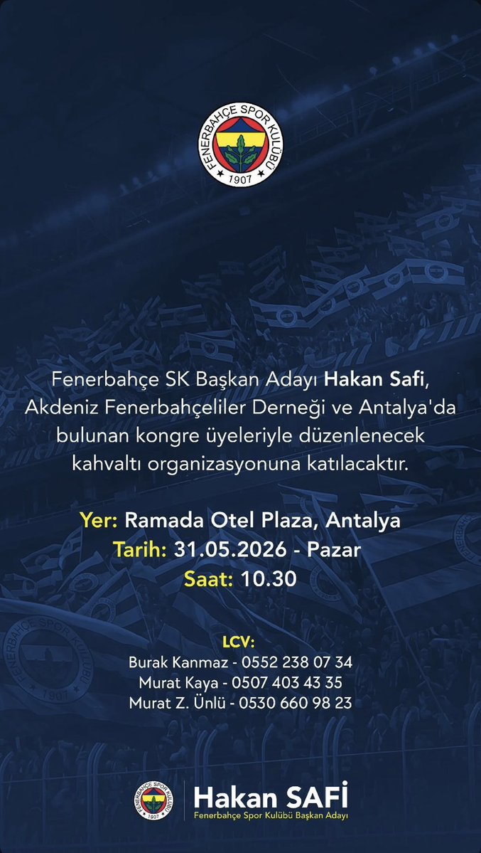 Akdeniz Fenerbahçeliler Derneği tweet media