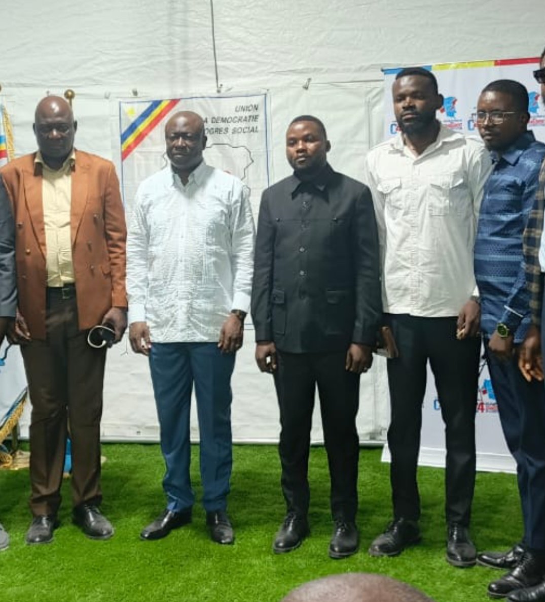 JulesOlangiw's tweet photo. Dans le cadre des consultations au sein de  C4, nous avons eu l’honneur d’échanger avec le SG Augustin Kabuya, initiateur de cette coalition.
Nos discussions ont porté sur les grandes réformes institutionnelles et la vision d’un Congo uni, engagé sur la voie du changement. https://t.co/w08QKAVdjV