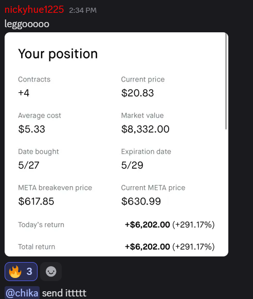Stockalertss's tweet photo. $META the options trading alert calls Idea from 1.65 hit over 18$ for a potential 🔥1000%+ Gain🔥

the option puts ran .75 to 2.50 for potential 🚨200%+ gain🚨 

Team Green Making $$

$TSLA SpaceX has made our TSLA Calls bank

$IONQ Quantum stocks and calls on Fiii-ya! https://t.co/eSk1J9200b