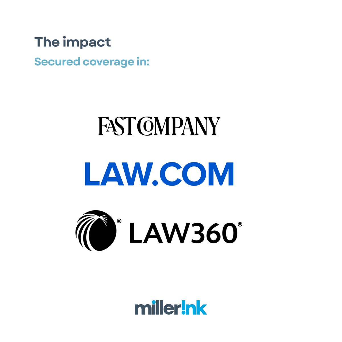 MillerInkLA's tweet photo. Miller Ink helped @cubbylaw, the first AI teaching assistant for law school students, launch nationwide with credibility, securing and shaping coverage in outlets from @FastCompany and @Law360 to @tbpn and more.

Swipe to see how. https://t.co/ATQtJfjJgG