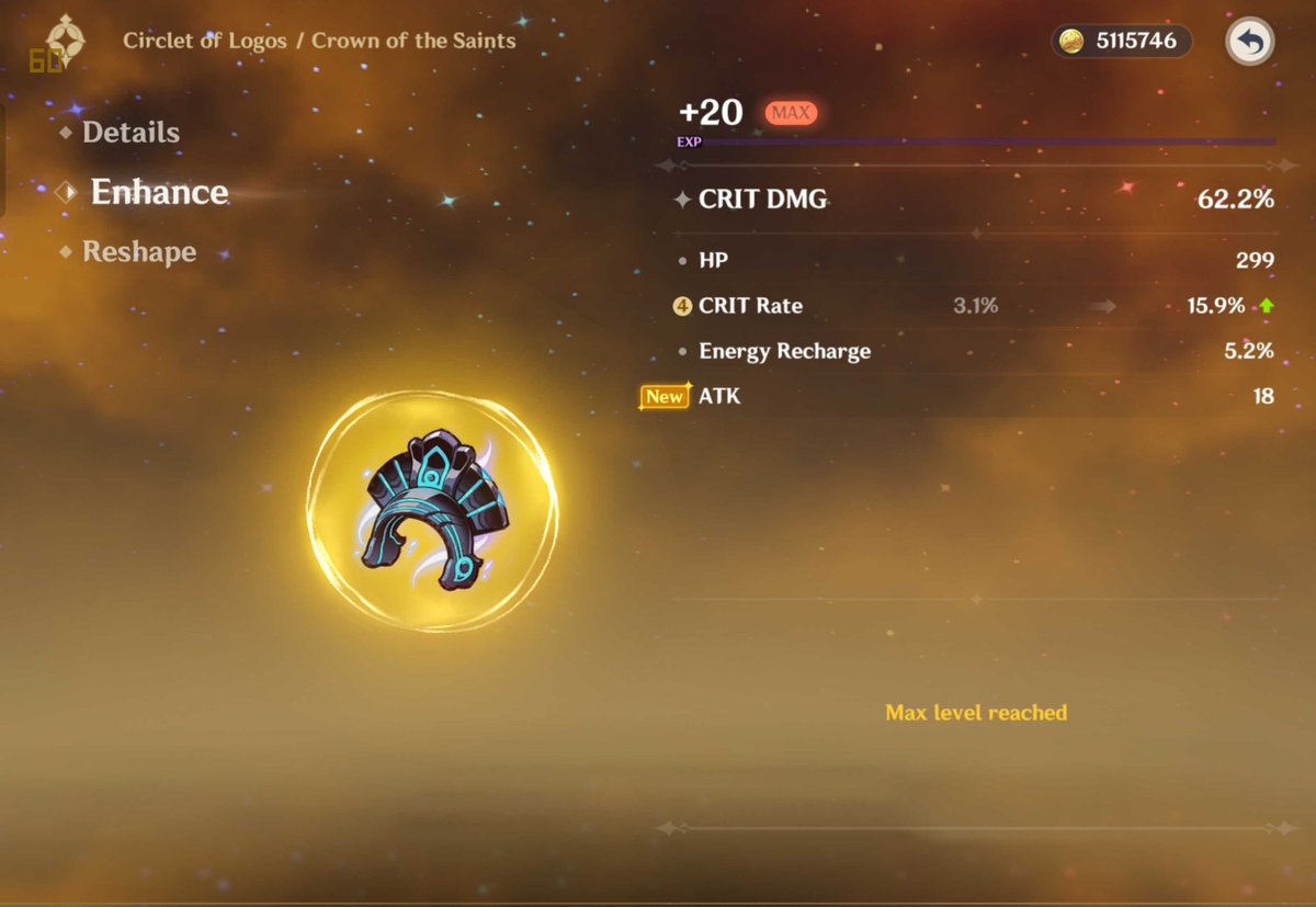 D4RCEL's tweet photo. Perfect rolls 
#GenshinImpact https://t.co/Wnbuz8wylL