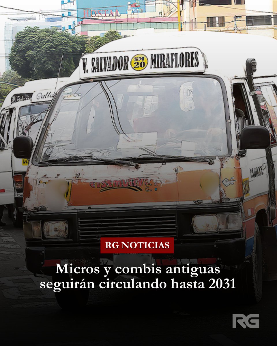 Aderly's tweet photo. #ATENCIÓN | El MTC oficializó la ampliación de permanencia para micros, combis y buses antiguos en Lima y Callao hasta el 2031.

La medida permitirá que unidades de transporte urbano continúen operando mientras avance la modernización del sistema. Según la resolución, algunos vehículos podrán circular hasta el 30 de junio y otros hasta el 31 de diciembre de 2031, siempre que aprueben revisiones técnicas cada cuatro meses.