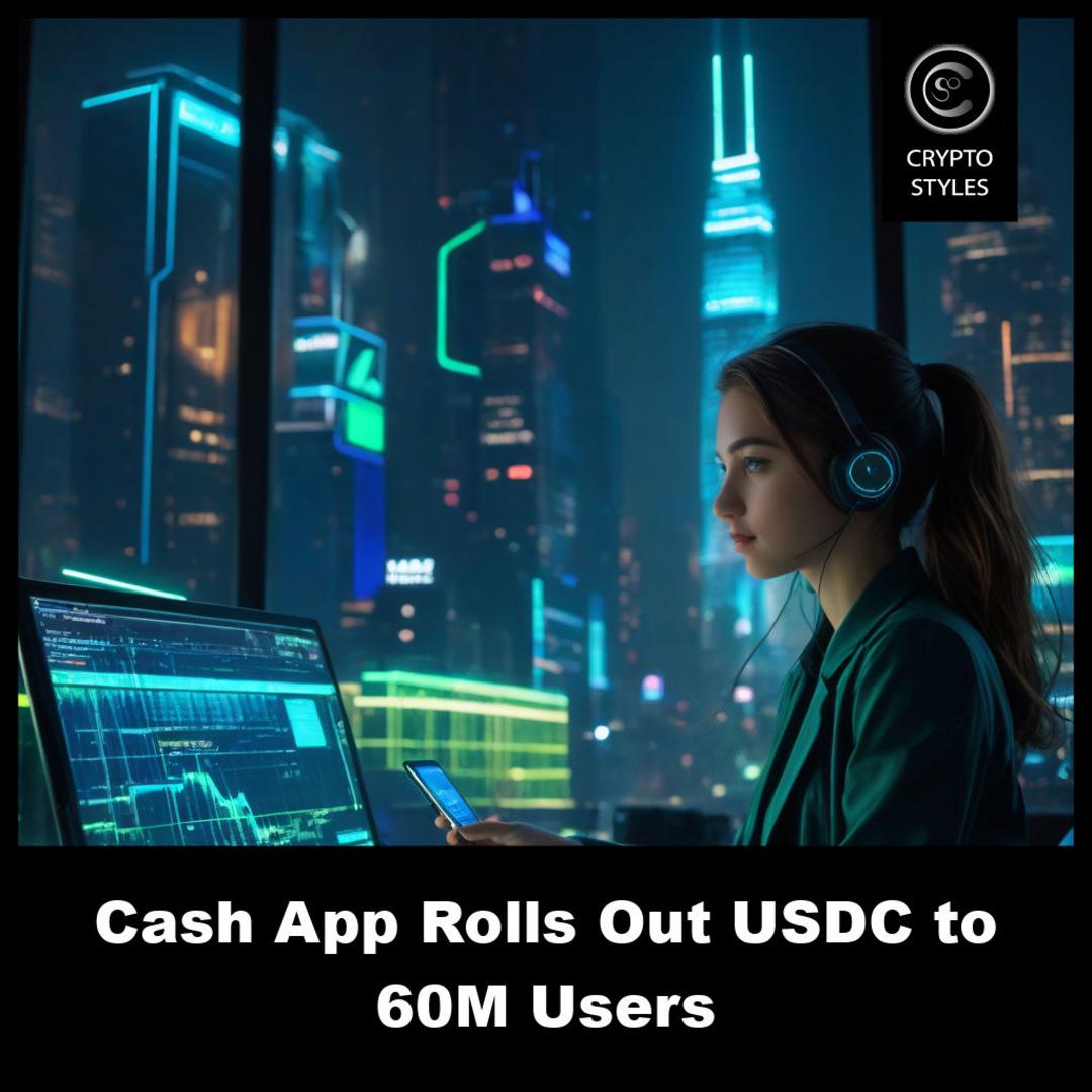 cryptostyles_on's tweet photo. Cash App unlocks USDC for 60M users  https://t.co/LLD4J99YIJ #USDC #Stablecoin #FinTech Ready to move your dollars onchain? https://t.co/IK02ULR2zX