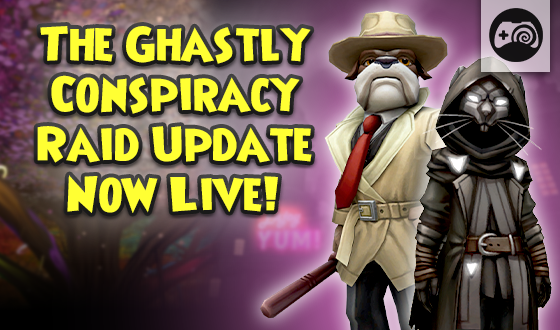 Wizard101's tweet photo. There is no hunger greater than that of the powerful. 👊

The new Ghastly Conspiracy Raid Update is now on console and includes the new Ghastly Conspiracy Raid, new Recycling Bin, new Beastmoon forms, Player Hosted Tournaments, and so much more! https://t.co/mqhjlXf5Su #Wizard101 https://t.co/qa3pB2UzAY